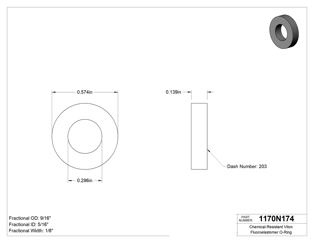 Technical drawing - 1170N174